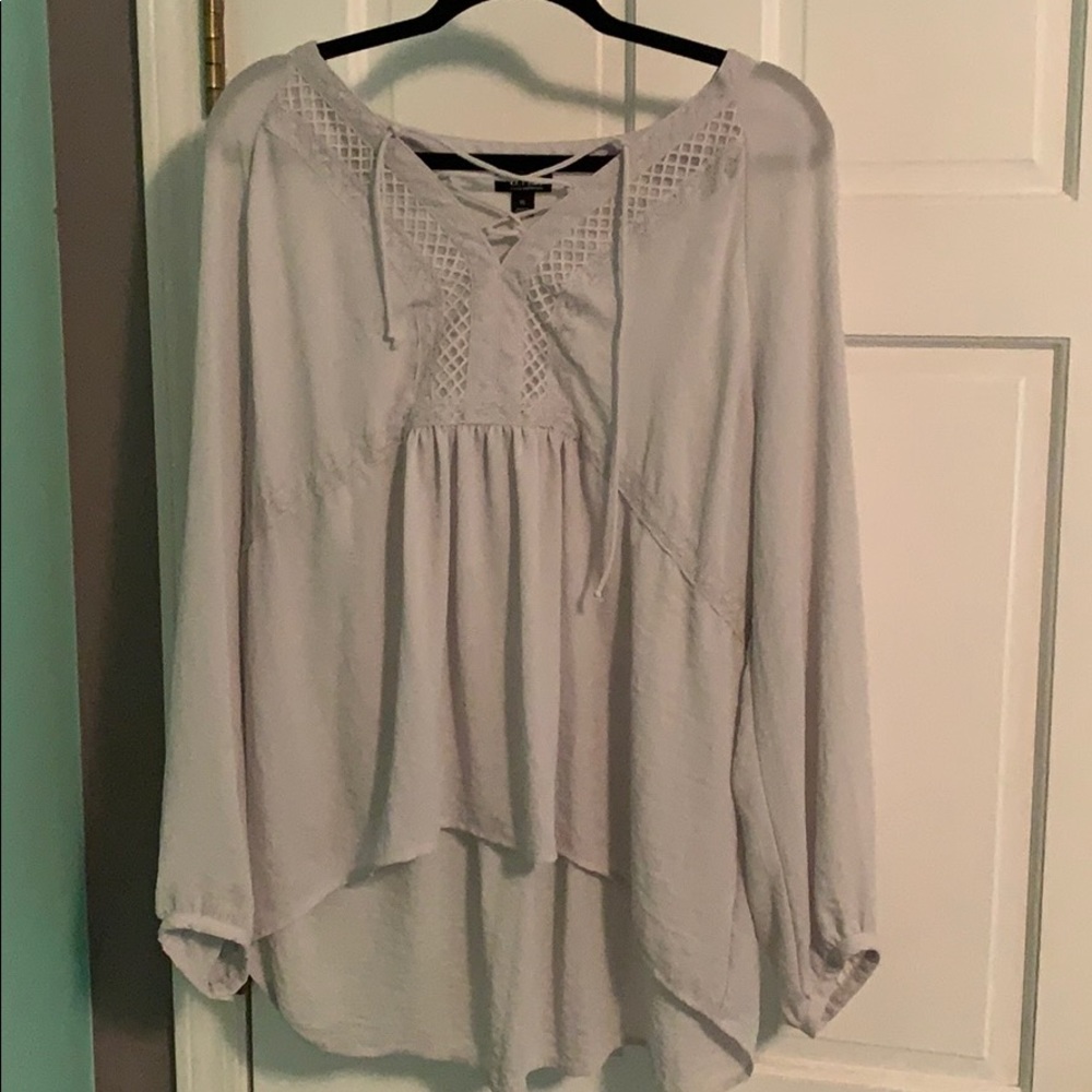 frost colored blouse